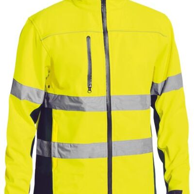 Bisley TAPED HI VIS SOFT SHELL JACKET BJ6059T Thumbnail