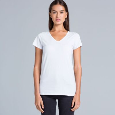Wo's Bevel V Neck Tee (Clearance) Thumbnail