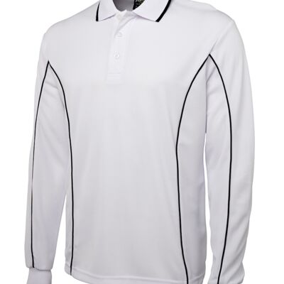 7PIPL L/S Piping Polo Thumbnail